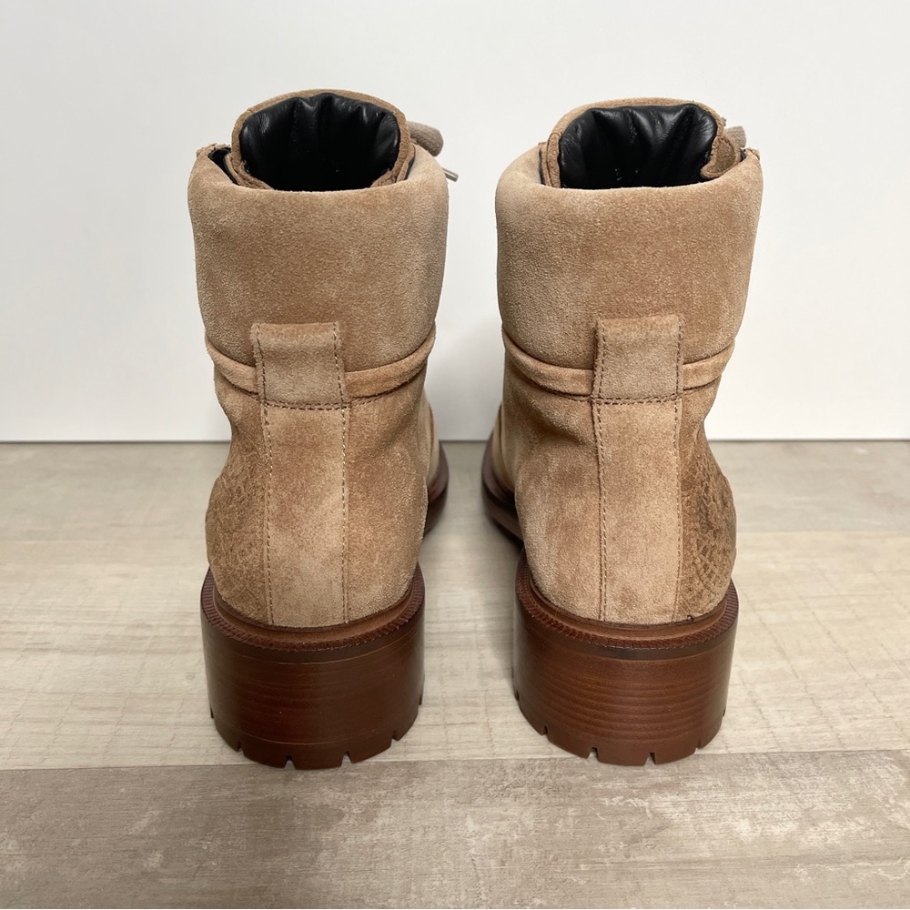 Balmain Tan Suede Ranger Army Lace-up Boots - Picture 13 of 16